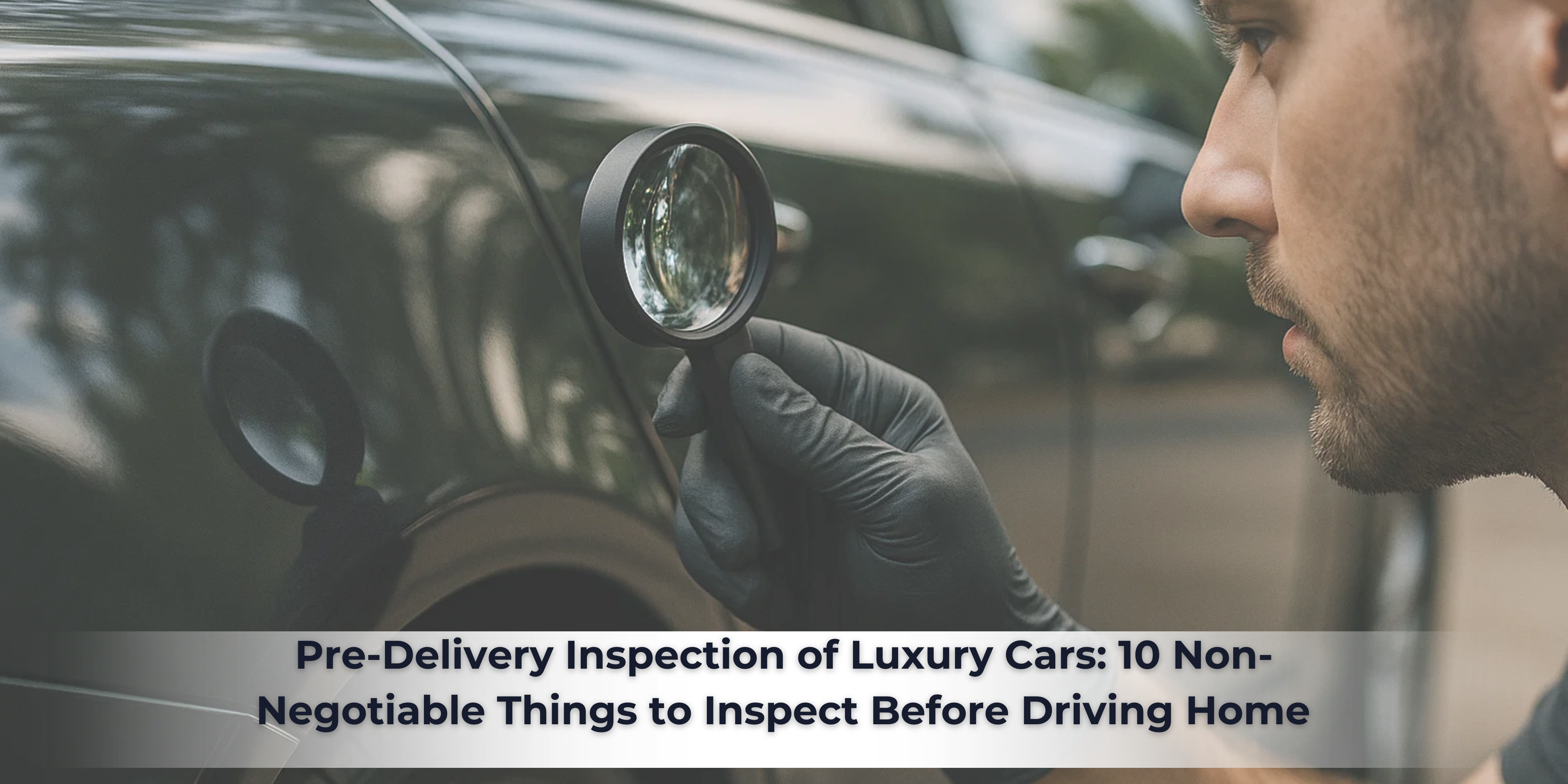 Luxury Car Pre-Delivery Checklist