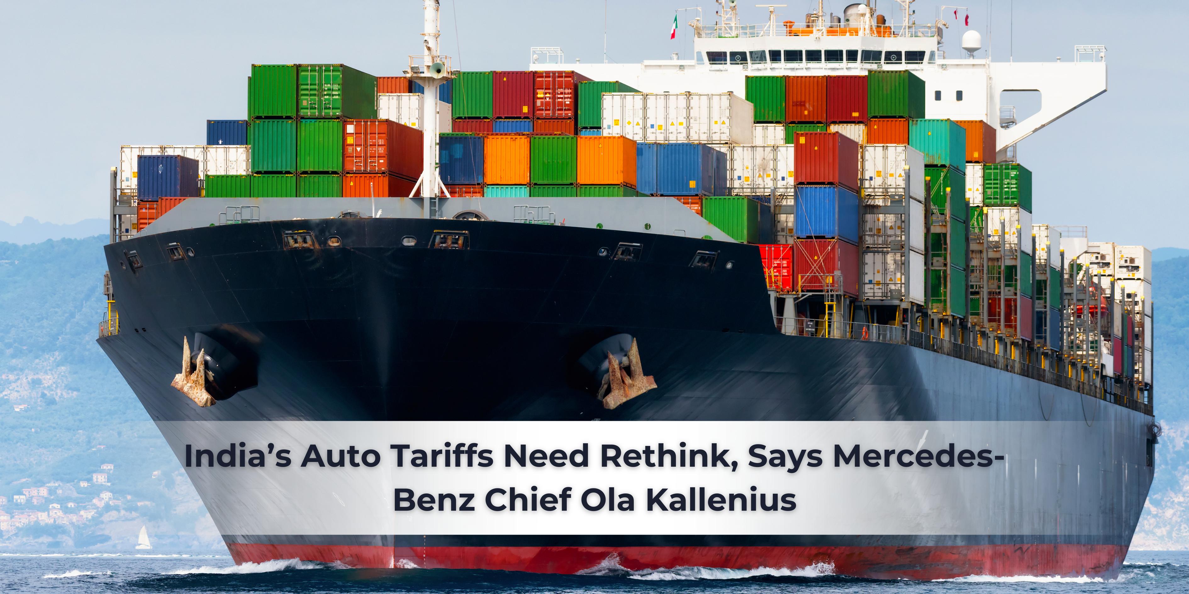 a ship with container